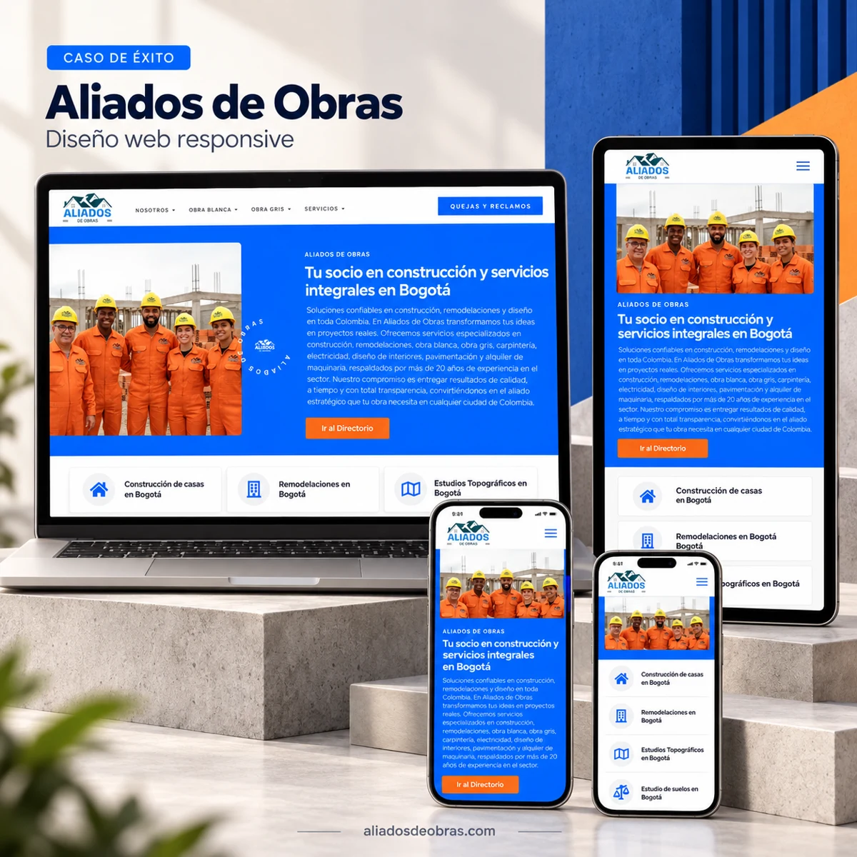 Sitio web de Aliados de Obras
